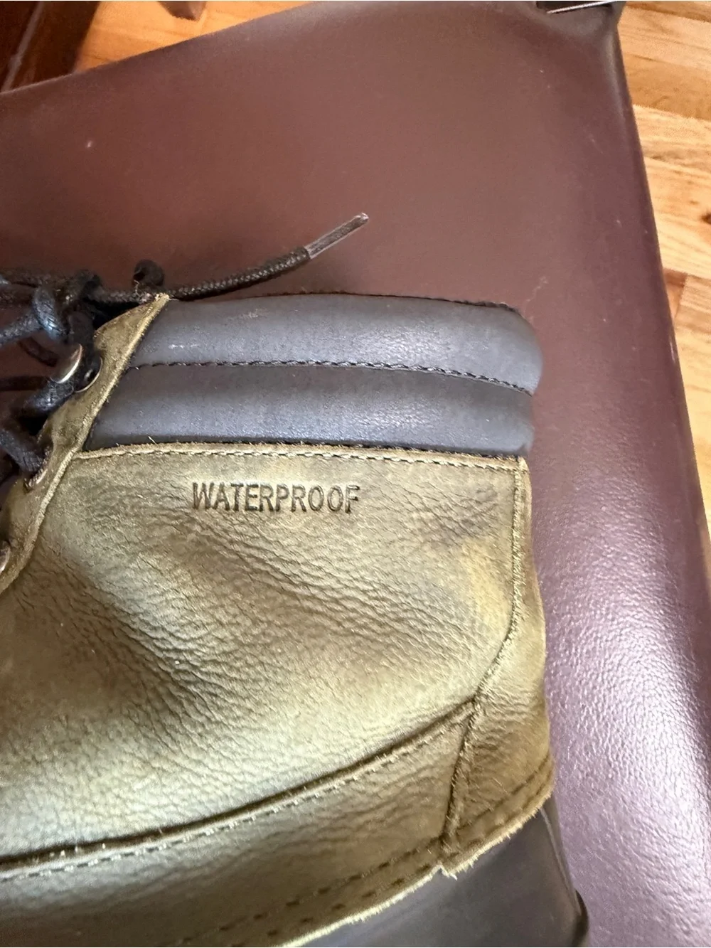 Sperry Cold Bay Waterproof Duck Boots Men’s Size 8 Olive Black Leather